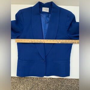 Vintage Royal Blue Miss Pendleton Wool Blazer
